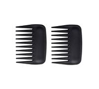 Streaker Combs, Anti Static Wide Tooth Hair Styling Detangling Comb Compact Palm-Sized No Handle Afro Comb for Men Women Curly Wavy Wig Salon Barber Home Office Travel Purse