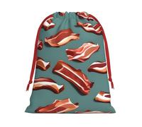 Streaky Bacon Pattern Print Gift Stylish Bags Holiday Parties Wedding Favors Candy Wrapping Storage Reusable