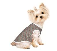 Streaky Bacon Pattern Print Pet Sleeveless T-Shirt Lightweight Soft Vest Apparel Wear Indoor Outdoor Tank Top