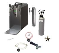 Under counter Complete set - Beer Dispenser, Beer Machine - STREAM 50 beer case, flow cooler 2-line dry cooler, up to 55 liters/h none, Type G