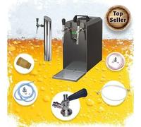Undercounter complete set - Beer dispenser, Beer machine, Beer tap, Beer cooler - dry cooler STREAM 50K with air pump, 2 lines, up to 55 l/h, BLACK EDITION Type M, Type S
