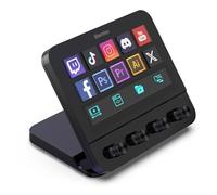 Stream Control Deck, Studio Controller, 10 Customizable LCD Macro Keys, 4 Rotary Knobs, with Touchscreen and USB Expansion, Compatible with Mac and PC for Live Atreaming, Content Creation