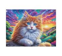 Stream Cute Cat 500 Piece Jigsaw Puzzle for All Ages Jigsaw Parent Child Team Building Vibrant Challenge Ideal Festival Gift Home Decor 500 PCS