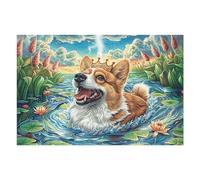 Stream Cute Dog 1000 Pc DIY Jigsaw Puzzle Animal Pet Doll Puzzles for Adults Teens Hard Challenging Team Building Stress Reducing Autumn Sturdy Wooden Cardboard 1000 PCS