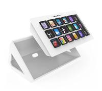 Stream Deck Visual Keyboard with 15 LCD Keys - Customizable Live Content Creation Controller for Windows, macOS, Android, iOS (White)