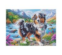 Stream Flower Aussie 500 Piece Jigsaw Puzzle for Adults Sick Day Activity Gentle Distraction No Dust Pieces Great Gift for Get Well Soon 500 PCS