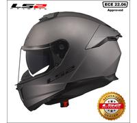 LS2 Stream II Motorcycle Motorbike Touring Helmet - Gloss Nardo Grey