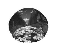 Stream In The Bamboo Forest Shower Cap with Comfort Skin Friendly Design for Hair Protection During Laundry Beauty