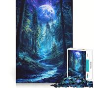 Stream of The Lunar Forest Puzzles for Adults 1000 Pieces Strengthen Memory Stress Relief Smooth Edge Heartfelt Gift 38x26cm