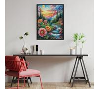 Stream Rose Landscape 500 Piece Jigsaw Puzzle for Adults Animals And Plants Jigsaw Creative Gift for Loved Ones Family Activity Challenging Design Stress Relief Pastime 500 PCS