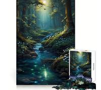 Stream Through The Woods Hard Jigsaw Puzzle for Adults 1000 Pieces Logic Toy Family Bond Precision Cut Warm Surprise 38x52cm