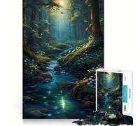Stream Through The Woods Hard Jigsaw Puzzle for Adults 1000 Pieces Logic Toy Family Bond Precision Cut Warm Surprise 38x52cm