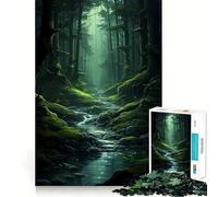 Stream Through The Woods Jigsaw Puzzle 1000 Piece for Teenagers Clear Logic Toy Easy Leisure Perfect Cut Birthday Gift 50x75cm