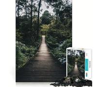 Stream Through The Woods Jigsaw Puzzles 1000 Pieces for Teenagers Memory Upgrade Relaxing Fun Sharp Cut Art Collection Piece 38x52cm