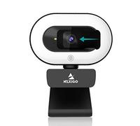 NexiGo StreamCam N930E with Software, 1080P Webcam with Ring Light and Privacy Cover, Auto-Focus, Plug and Play, Web Camera for Online Learning, Zoom Meeting Skype Teams, PC Mac Laptop Desktop