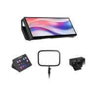 Streaming Control Pack: Corsair Xeneon Edge, Elgato Stream Deck MK.2, Key Light & Facecam 4K for full studio control