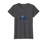 Streaming & Dreaming Cloud Digital Lifestyle T-Shirt, Women, Dark Heather Grey, L
