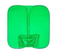 Streaming Green Screen Chair Set | Folding Photo Background Sheet on Both Sides, Folding Video Studio Calls Streaming Green Cloth Fabric Screen, Attaches to Any Chair