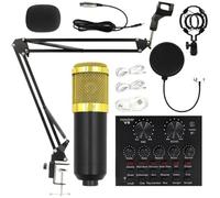Streaming Microphone Kit - Recording Equipment, Studio Audio Bundle | high qualityy Multipurpose Setup User Friendly Design, Professional Microphone System With Complete Accessories For Singers Perfor