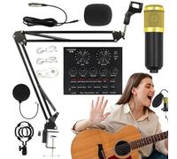 Streaming Microphone Kit - Studio Grade USB Condenser, Complete Streaming Bundle | All Types Broadcast Package, Content Creator Accessory, Vocal Recording System, Professional Setup