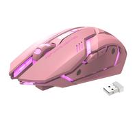 Streaming Mouse - Silent PC Wireless Mouse, RGB With Side Buttons | Computer Laptop USB Mice Rechargeable, Computers Game Hardware Ergonomic Design Plug And Play Portable Lightweight