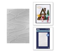 Streamline 3D Embossing Folder from the Ski-Son's Greetings Collection by Simon Hurley