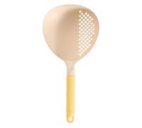 Streamline Soup Spoons - Large Kitchen Utensils for Meal Service | Non-Slip Silicone Grip with Slotted Ladle Style, Easy Clean Build for Pasta, Dumplings and Fruit 13.78 X 6.38 X 1.77in