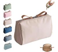 Streamline Travel Makeup Pouch for Women,Portable Mini Multifunctional Solid Color Waterproof Makeup Bag,for Daily Storage Organize