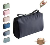 Streamline Travel Makeup Pouch for Women,Portable Mini Multifunctional Solid Color Waterproof Makeup Bag,for Daily Storage Organize