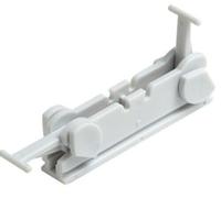 Streamline White PVC & Aluminium Curtain Track Connector Joiner (1)