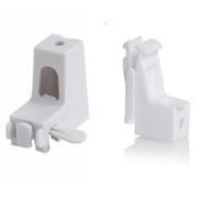 Streamline White PVC & Aluminium Curtain Track Key Lock Supports (1)