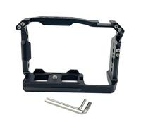 Streamlined Camera Cage Builts in 1/4" 20 Threads Holes Cold Shoe Mount for ZV-E10 II Attachment Ergonomic Silicone Handle Camera Cage