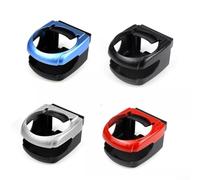Streamlined Car Beverage Storage Holds Drinks, Ashtrays, and More Securely (Red)