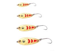 Streamlined Metal Bait with Enhanced Buoyancy and Vibration Transfer for Immediate When Fish Make Contact (Gold)