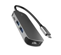 Streamlined Type C To 4/6 Port USB3.0 Hubs Fast Speed Data Adapter For Keyboards And Charging Multiport Adapter