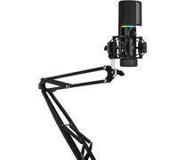 Streamplify MIC ARM Microphone with Cardioid Pickup Pattern, Pop Filter, Two Audio Modes, Adjustable Arm Mount, and RGB Lighting