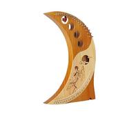 STREAMVOY 16/21/24 String Lyre Harp, Mahogany Portable Small Harp for Beginners, Easy to Learn Lyra Handcrafted Instrument (19-Note Flying Moon)