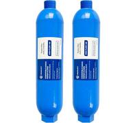 STREAMVOY 2-Pack RV Inline Water Filter - Efficiently Removes Chlorine, Bad Taste & Sediment, Food-Grade Durable Housing, Easy Installation, for Camping & Garden Hose (2pack（without protector）)