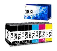 STREAMVOY 604XL Ink Cartridges (12-Pack) - Compatible with Epson XP/WF Printers (4BK+2C+2M+2Y) (18XL 6 Black, 2 Cyan, 2 Magenta2 Yellow)