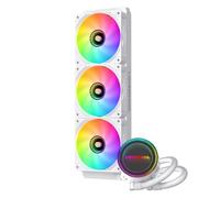 STREAMVOY ARCTIC Liquid Freezer III Pro 360 A-RGB CPU Cooler - 3x120mm PWM Fans, 38mm Radiator, VRM Cooling, for Intel LGA1851/1700 & AMD AM5/AM4 with Contact Frame (white)