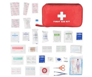 STREAMVOY Car First Aid Kit 2025 Standard Compliant - DIN 13164:2022 Certified, EU Road Traffic Approved, 2 CPR Face Masks & Wipes, Waterproof Compact Case with Velcro Straps for Vehicle Safety