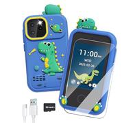 STREAMVOY Kids Smartphone Toy for 3-8 Year Olds - 2.8" Touch Screen Learning Tablet with Dual Camera, 14 Games, MP3 Player & 8GB SD Card | Birthday for Boys & Girls (Blue)