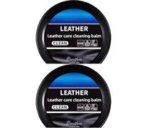 STREAMVOY Leather Cleaner and Conditioner Cream - Multipurpose Cleaner for Car Interior, Shoes, Handbags, Furniture - Unscented, Colourless Leather Restoration Balm (2)