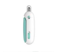 STREAMVOY Pet Nail Clipper for Cats & Small Dogs, Adjustable Safety Guard with LED Light, Push Trim/Mini Clipper/Water Comb (Multiple Colors) (blue,regular)