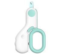 STREAMVOY Pet Nail Clipper for Cats & Small Dogs, Adjustable Safety Guard with LED Light, Push Trim/Mini Clipper/Water Comb (Multiple Colors) (blue,mini)