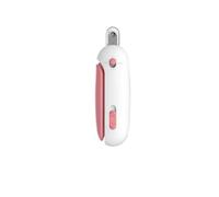 STREAMVOY Pet Nail Clipper for Cats & Small Dogs, Adjustable Safety Guard with LED Light, Push Trim/Mini Clipper/Water Comb (Multiple Colors) (pink,regular)