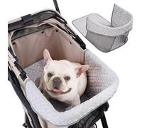 STREAMVOY Pet Stroller Pad - Cooling & Waterproof Liner with Magnetic Fastening, Universal Fit for Dogs & Cats, Breathable & Easy to Clean (grey)
