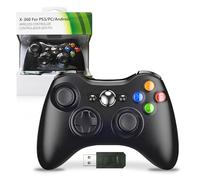 STREAMVOY Xbox360 Wired & Wireless Game Controller Compatible with PC/P3/Android Dual Mode Arcade Joystick (Wireless 2.4G 360 Ctrl (No Earphone, Xb/PC/PS3) Blk)