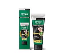 Streax Easy Do-it -Yourself Hair Colour Shampoo, 200 ml I Sqeeze Pack with Natural Extracts I Long Lasting Formula I Colours in Minutes, Natural Black