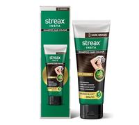 Streax Easy Do-it -Yourself Hair Colour Shampoo, 200 ml I Sqeeze Pack with Natural Extracts I Long Lasting Formula I Colours in Minutes, Dark Brown